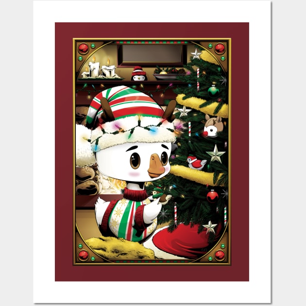 Holiday Season with dinkygoose Wall Art by redappletees